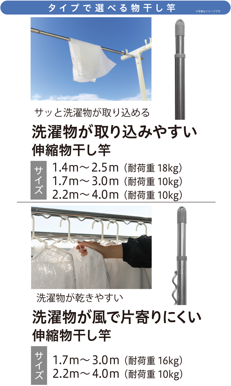 PB135物干し竿説明