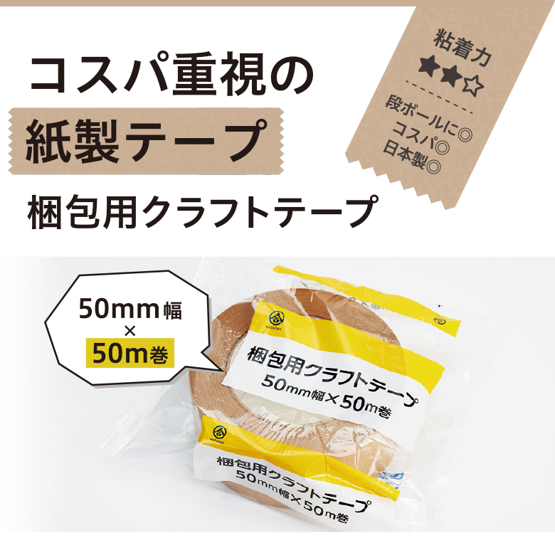 PB157梱包用クラフトテープ／梱包用布粘着テープ説明