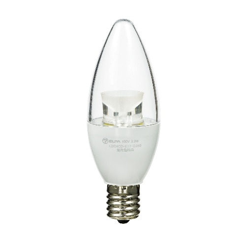 [取寄10]LED電球シャンデリア形E17昼光色 LDC4CD-E17-G350 昼光色相当 [4901087205370]