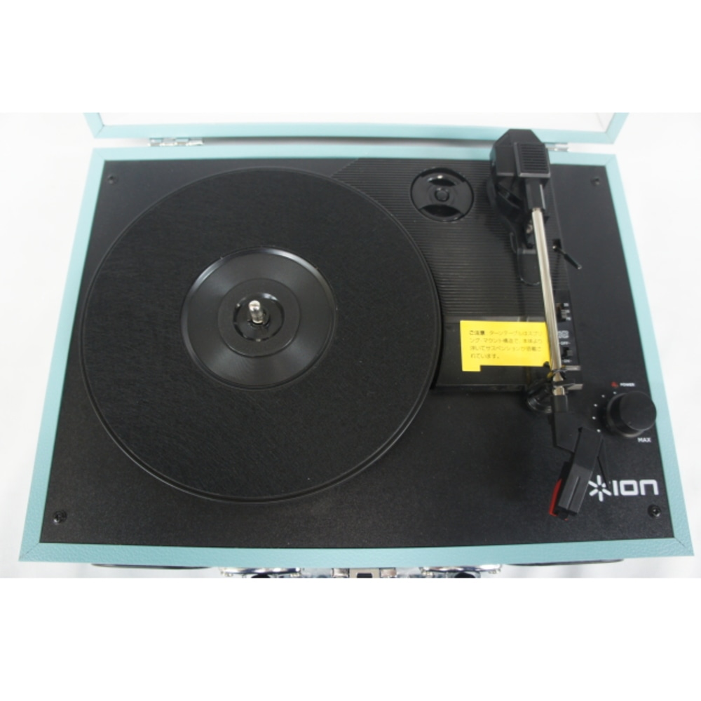 [中古A]ION AUDIO Vinyl Transport Blue ポータブルレコードプレーヤー (底面電池カバーに擦れキズあり)