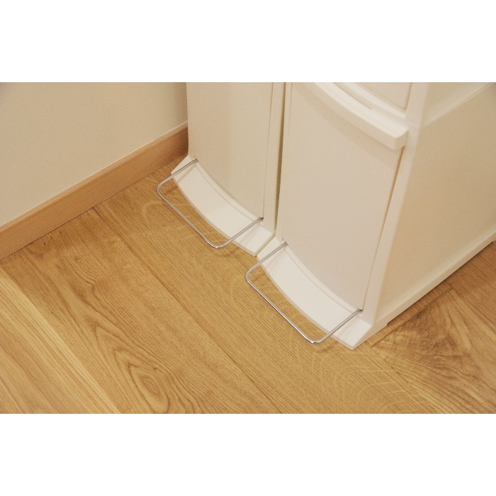 [直送3]ゴミ箱 ダストボックス2段タイプ 20L(1段あたり10L) LFS-932WH ホワイト (幅21×奥行37×高さ80)(本州四国九州限定)