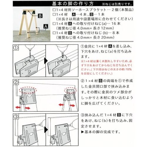 [取寄10]ソーホースブラケット1×4 ユニクロ2個 [1個][4944825554545]