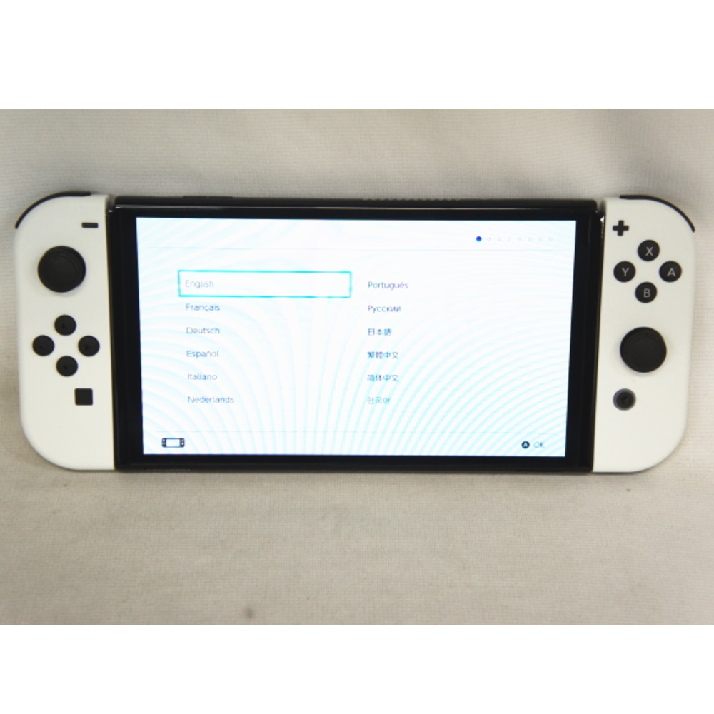 ニンテンドースイッチ有機elモデル ホワイト 脱ぎ