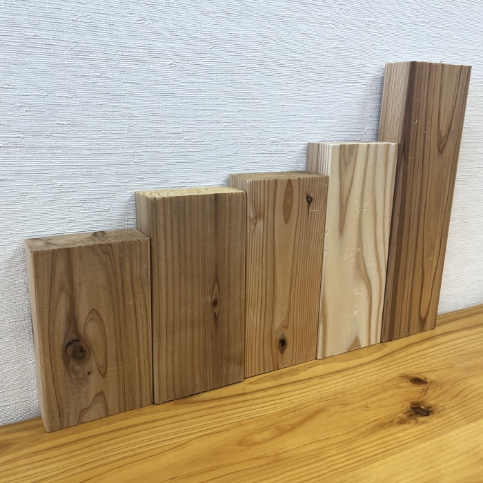 [直送5]デザインウッド ツーバイ材 15cm～30cm 端材 小セット (約8kg)