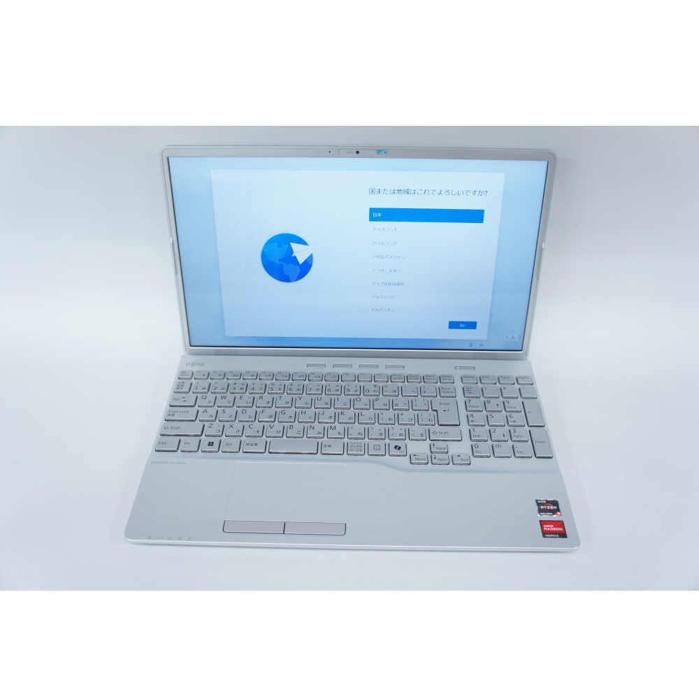 [中古B]FMV LIFEBOOK AH450/JA FMVA450JSA ファインシルバー (OSクリーンインストール、OfficeH＆B2024付属)