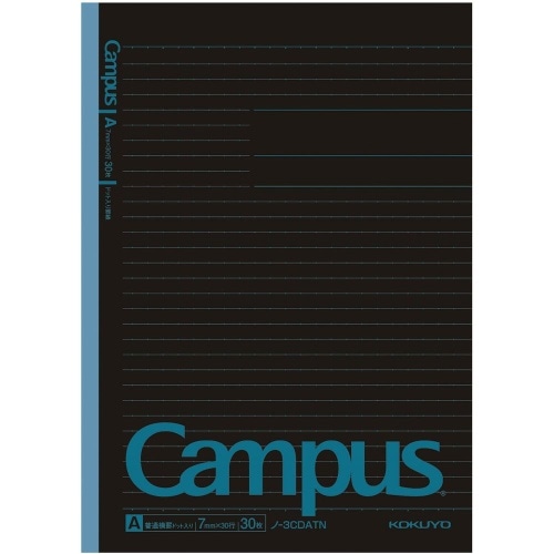 [取寄10]キャンパス5色ドット●ブラックカラーA罫 ノ-3CDATNX5 [4901480352640]