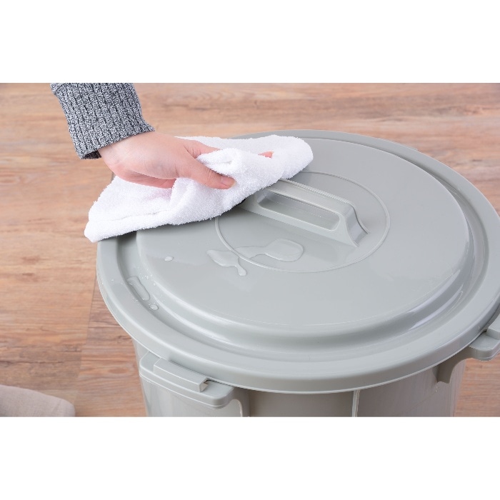 [直送3]ゴミ箱 ダストボックス ペール 45L LFS-765GR グリーン (直径42.5×高さ52)(本州四国九州限定)