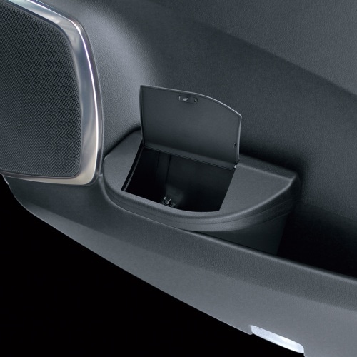 [取寄5]30系 アルファード・ヴェルファイア専用 サイドBOXゴミ箱 運転席用 SY-AV4 黒 [4979969009644]