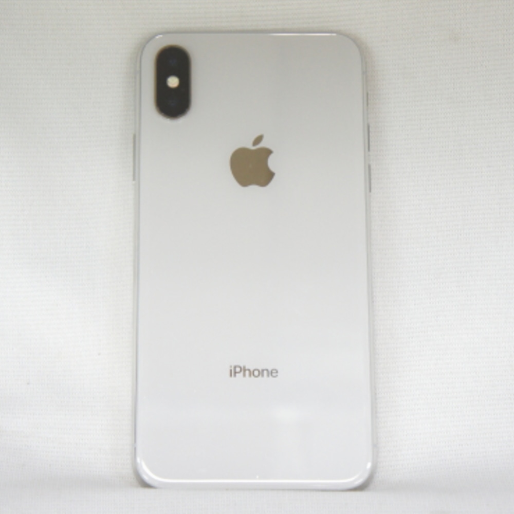 [中古B]MQAY2J/A iPhone X 64GB シルバー (docomo)(SIMロック解除)