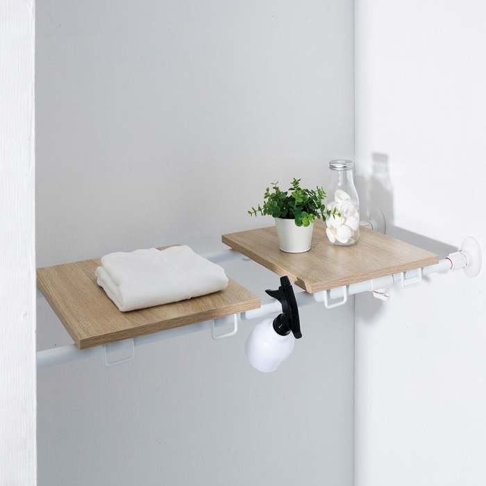 突っ張りデザインラック 【2個セット】C0-TR128WH ホワイト 送料無料