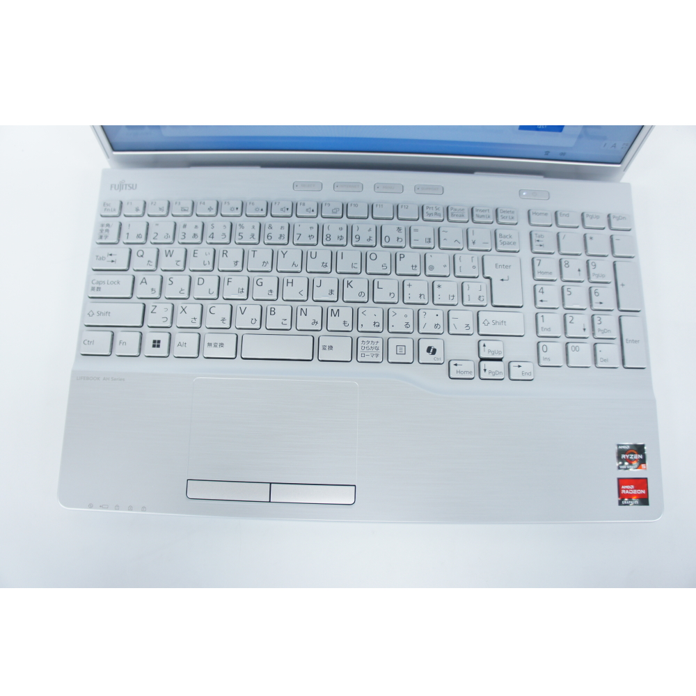 [中古B]FMV LIFEBOOK AH450/JA FMVA450JSA ファインシルバー (OSクリーンインストール、OfficeH＆B2024付属)
