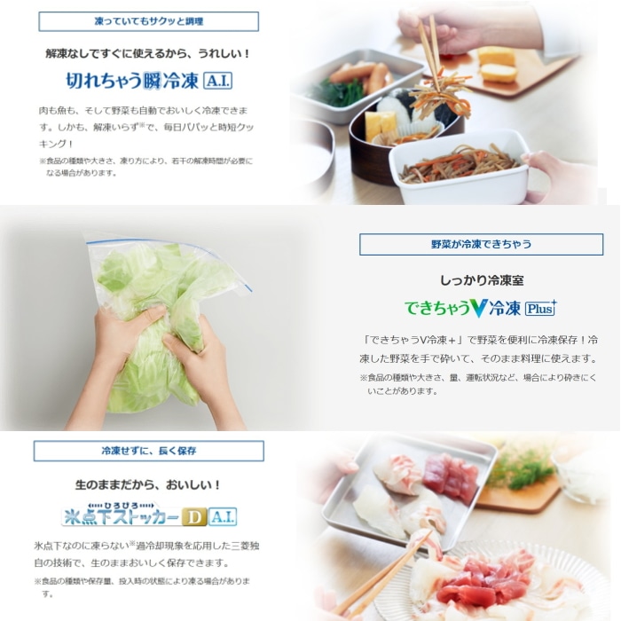 [大型特配]中だけひろびろ大容量 MZシリーズ MR-MZ54M-H グランドアンバーグレー [540L]