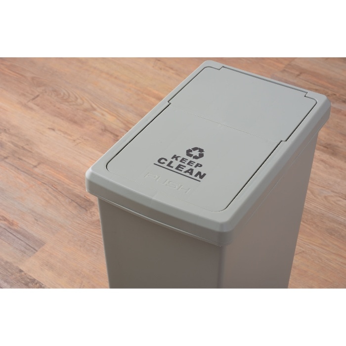 [直送3]ゴミ箱 スライド式ダストボックス スライドペール 45L LFS-763GR グリーン (幅27×奥行42×高さ60.5)(本州四国九州限定)