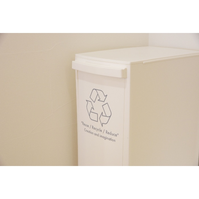 [直送3]ゴミ箱 ダストボックス2段タイプ 20L(1段あたり10L) LFS-932WH ホワイト (幅21×奥行37×高さ80)(本州四国九州限定)