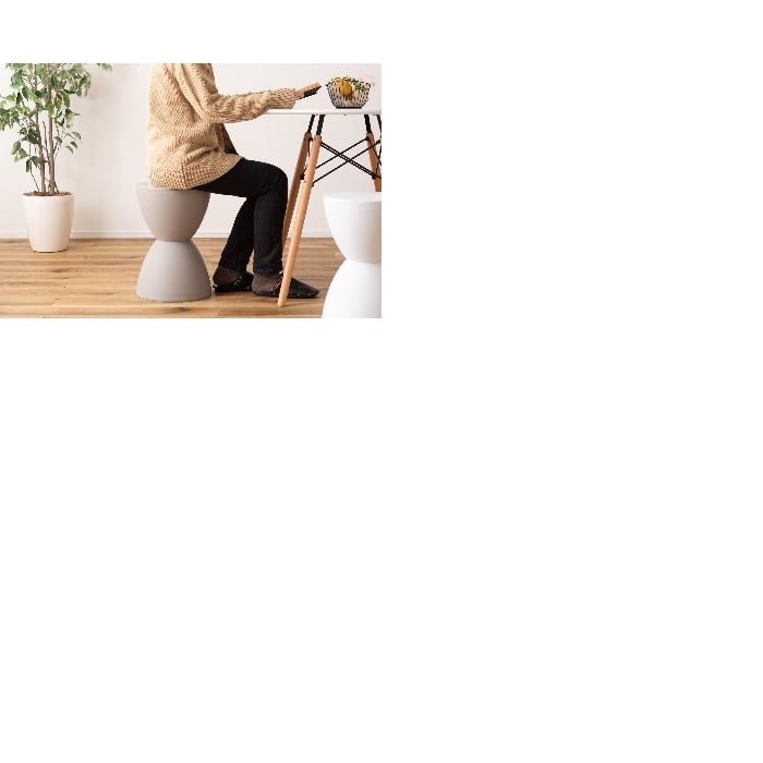 [直送3]スツール PC-680GY グレー (直径29.5×高さ44)(本州四国九州限定)