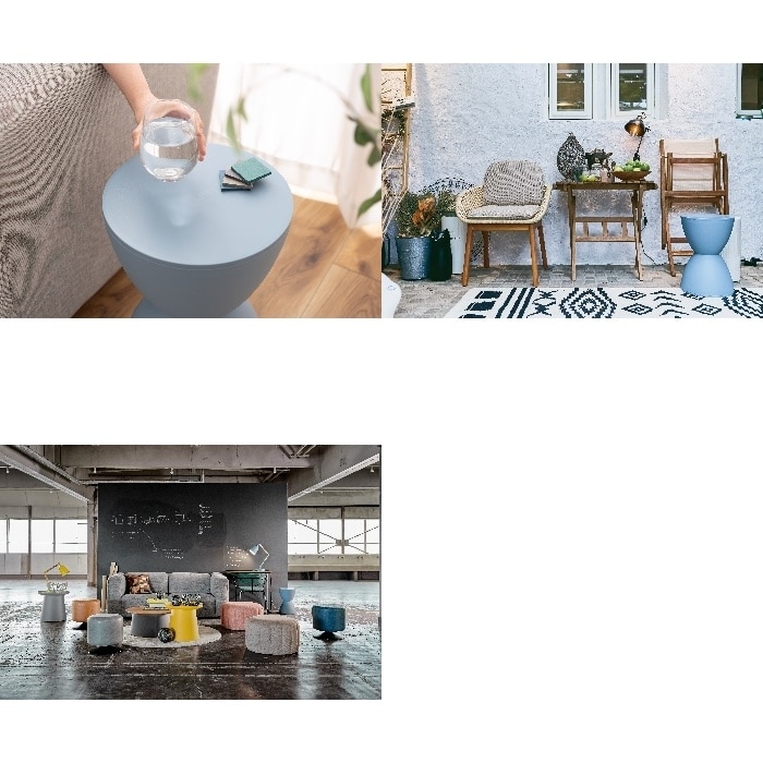 [直送3]スツール PC-680SBL ブルー (直径29.5×高さ44)(本州四国九州限定)