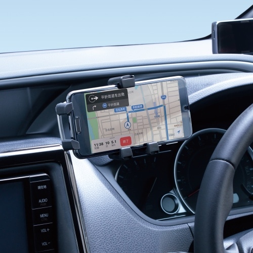 [取寄5]80系 ノア・ヴォクシー専用 スマホホルダー SY-NV11 黒 [4979969012019]