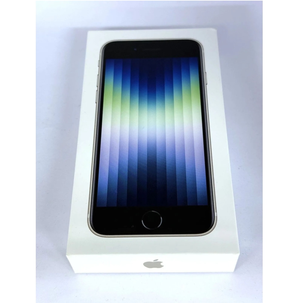 [中古B]iPhone SE 第3世代 MMYD3J/A スターライト (au) [64GB]