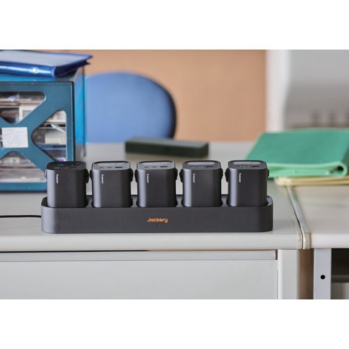 [直送5]Jackery パワーバンク&充電ステーション  モバイルバッテリー JSG-0307A [ブラック+オレンジ]