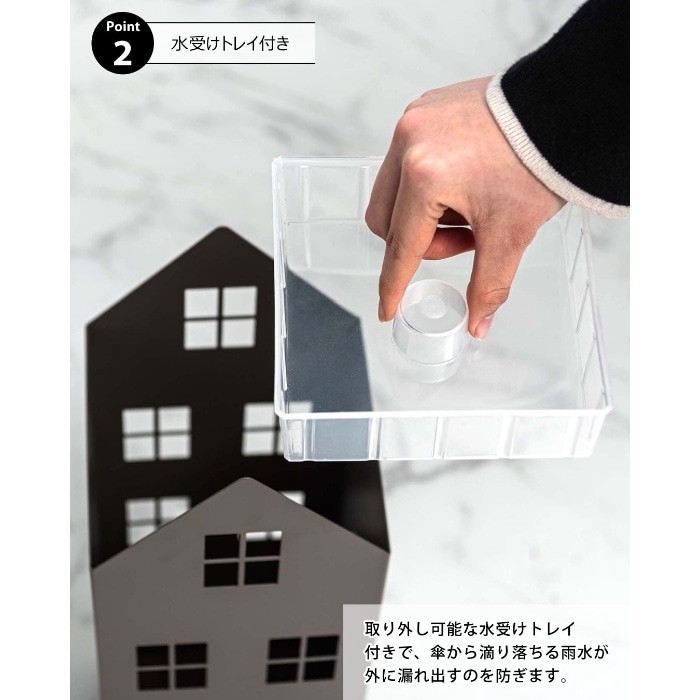 [直送3]傘立て LFS-185WH ホワイト (幅15.5×奥行15.5×高さ49)(本州四国九州限定)