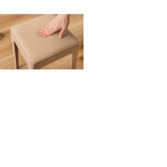 [直送3]スツール PC-732RBE ローズベージュ (幅33×奥行33×高さ46)(本州四国九州限定)