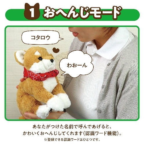 [取寄5]よんで！だっこして！おへんじアニマル  柴犬 33002