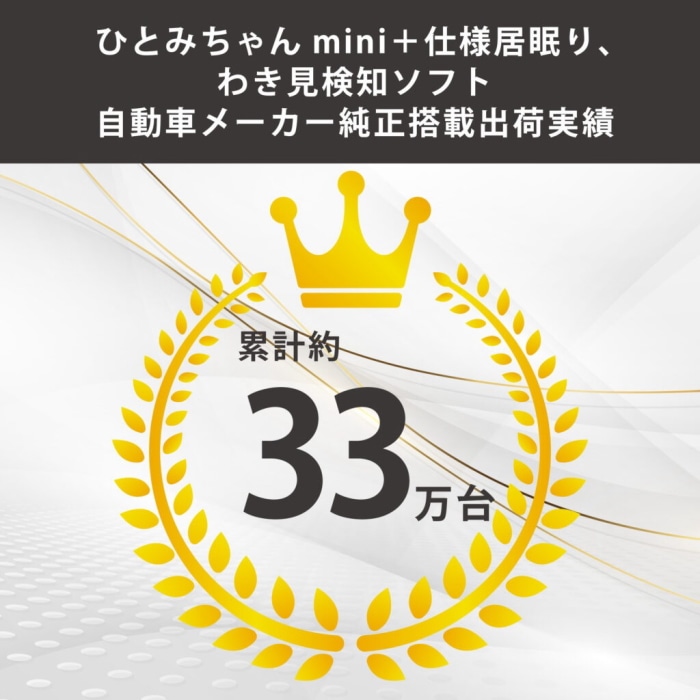 [取寄10]居眠りウォッチャーひとみちゃんmini+ AN-S066III バイブレーター付「居眠り・脇見・スマホ操作・喫煙感知」スマホ連動で注意喚起