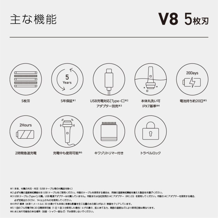 V8 Series IZF-V855W-K ブラック