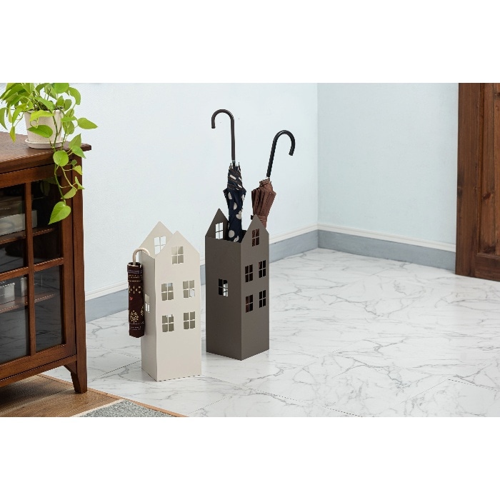 [直送3]傘立て LFS-185WH ホワイト (幅15.5×奥行15.5×高さ49)(本州四国九州限定)