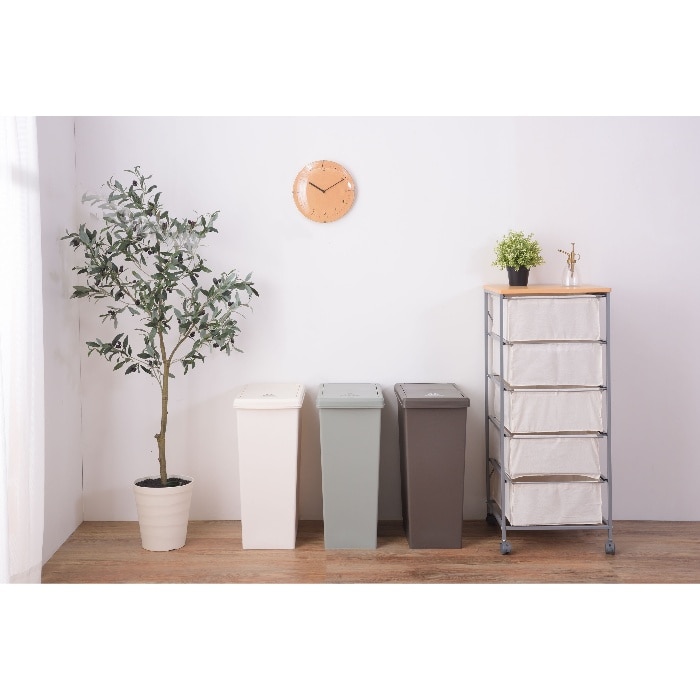 [直送3]ゴミ箱 スライド式ダストボックス スライドペール 45L LFS-763GR グリーン (幅27×奥行42×高さ60.5)(本州四国九州限定)