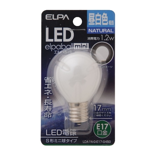 [取寄10]LED電球S形E17 LDA1N-G-E17-G450 昼白色相当 [4901087191130]