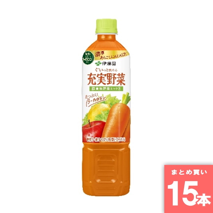 [取寄10][まとめ買い]【15本セット】充実野菜緑黄色野菜ミックス 740g [4901085625996]
