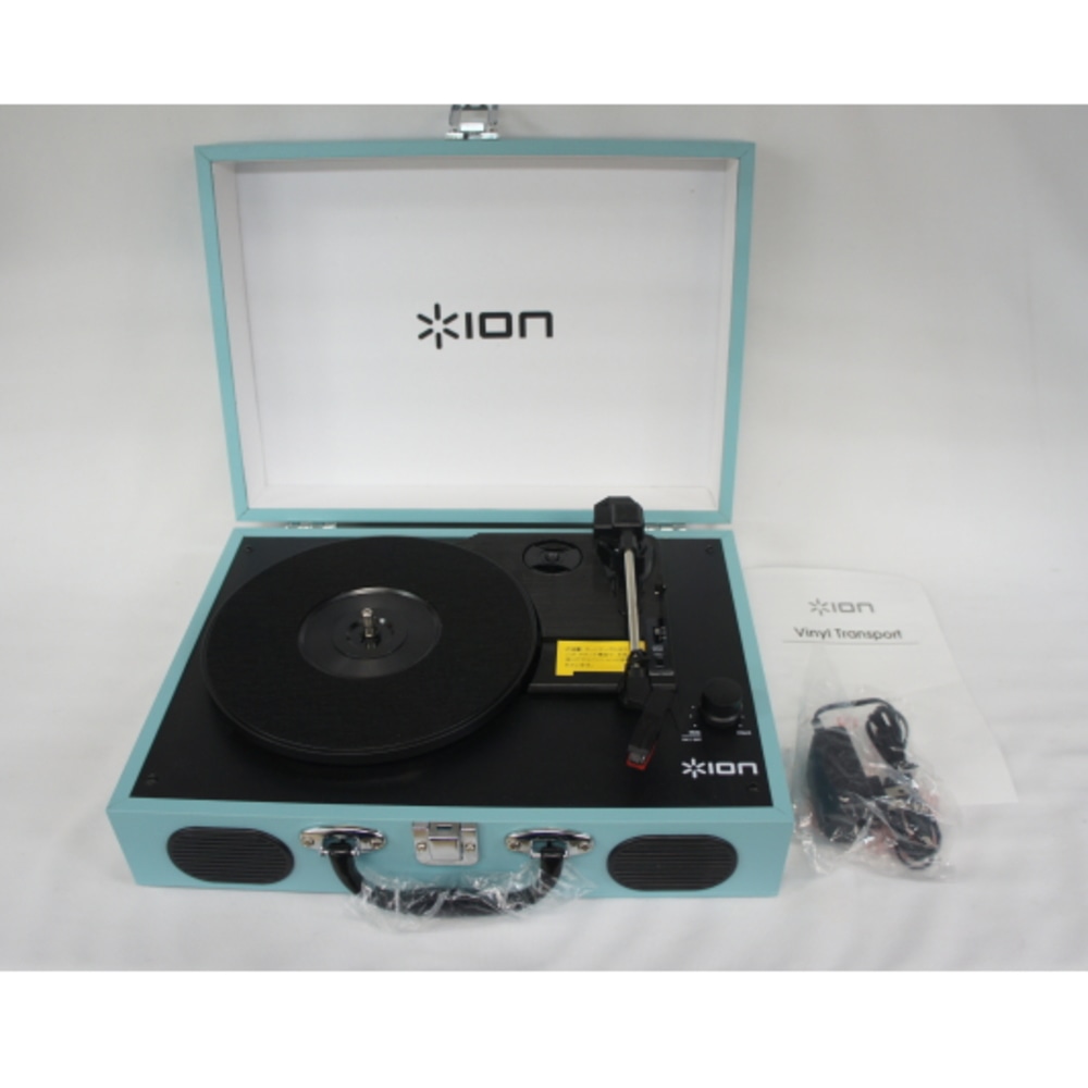 [中古A]ION AUDIO Vinyl Transport Blue ポータブルレコードプレーヤー (底面電池カバーに擦れキズあり)