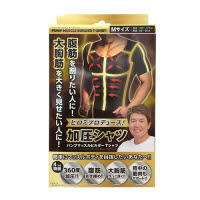 ヒロミプロデュース！ パンプマッスルビルダーTシャツ 加圧シャツ クルーネック M KTS-BK-M ブラック