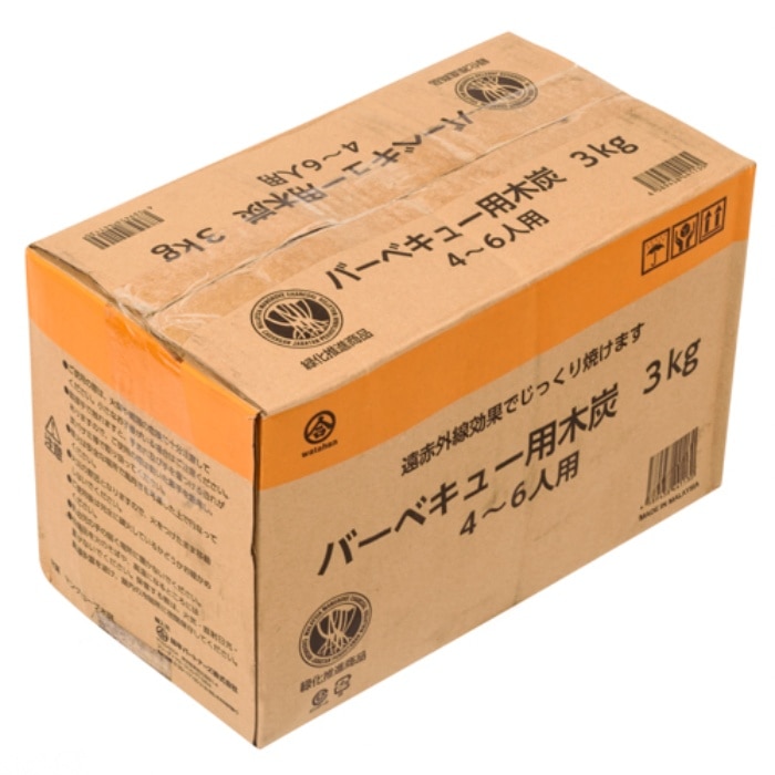 取寄10]バーベキュー用木炭 3Kg [1個][4589458441130]: PCボンバー