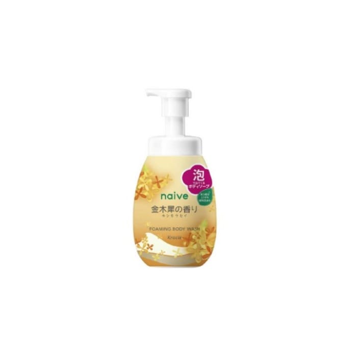 ナイーブ 泡で出てくるボディソープ 金木犀の香り ポンプ 600ml