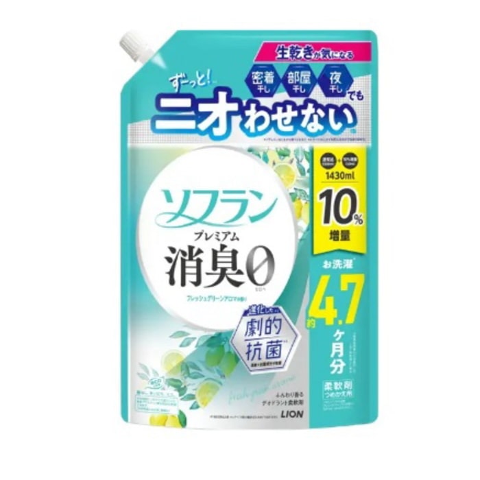 ソフラン プレミアム消臭 フレッシュグリーン 詰替 増量 1430ml