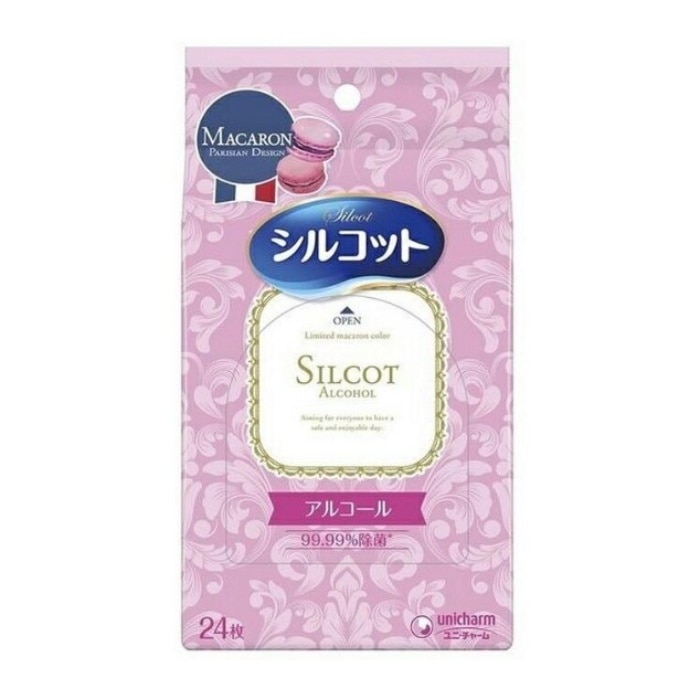 シルコット 99.99%除菌ウェットティッシュ 外出用 マカロン企画 24枚