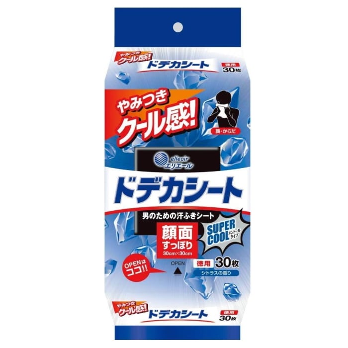 エリエール forMEN ドデカシート スーパークール 徳用 30枚