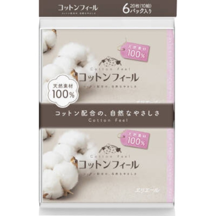 Ｎコットンフィール ポケットティシュ 10W6P
