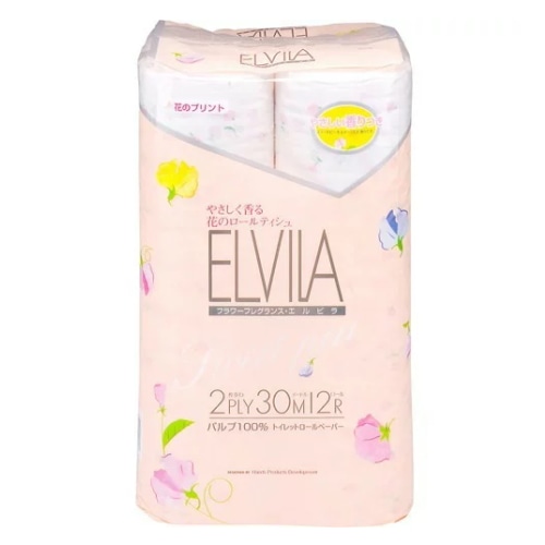 四国特紙 トイレットペーパー エルビラ スイートピー ダブル 12R
