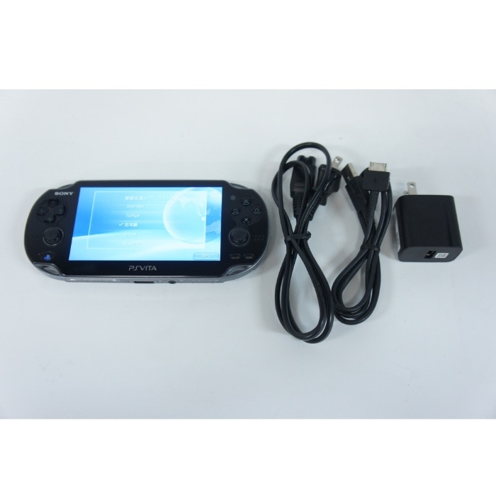 動作品】PlayStation Vita本体 Wi-Fiモデル（PCH-1000 ZA01 クリスタル