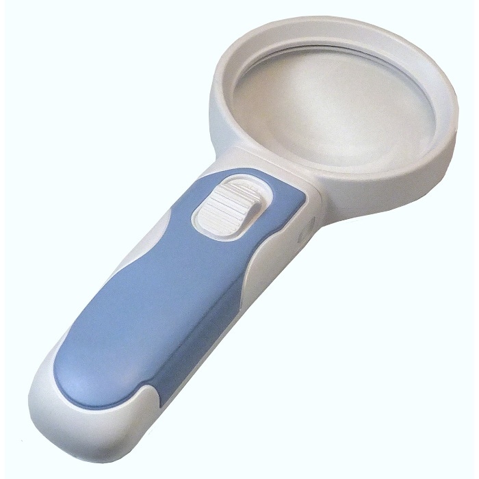 [取寄10]LEDライト付き手持ちルーペ RE－65P ブルー [1本][4982013702101]