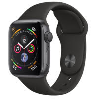 [箱難ありB]Apple Watch Series 4 GPSモデル 40mm MU662J/A ブラックスポーツバンド