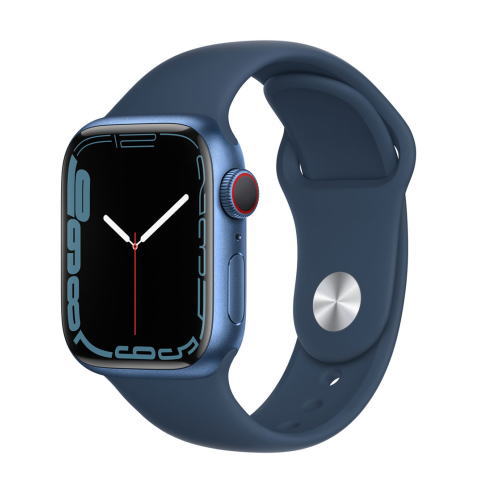 [未使用品](#)Apple Watch Series 7 GPS+Cellularモデル 41mm MKHU3J/A アビスブルースポーツバンド