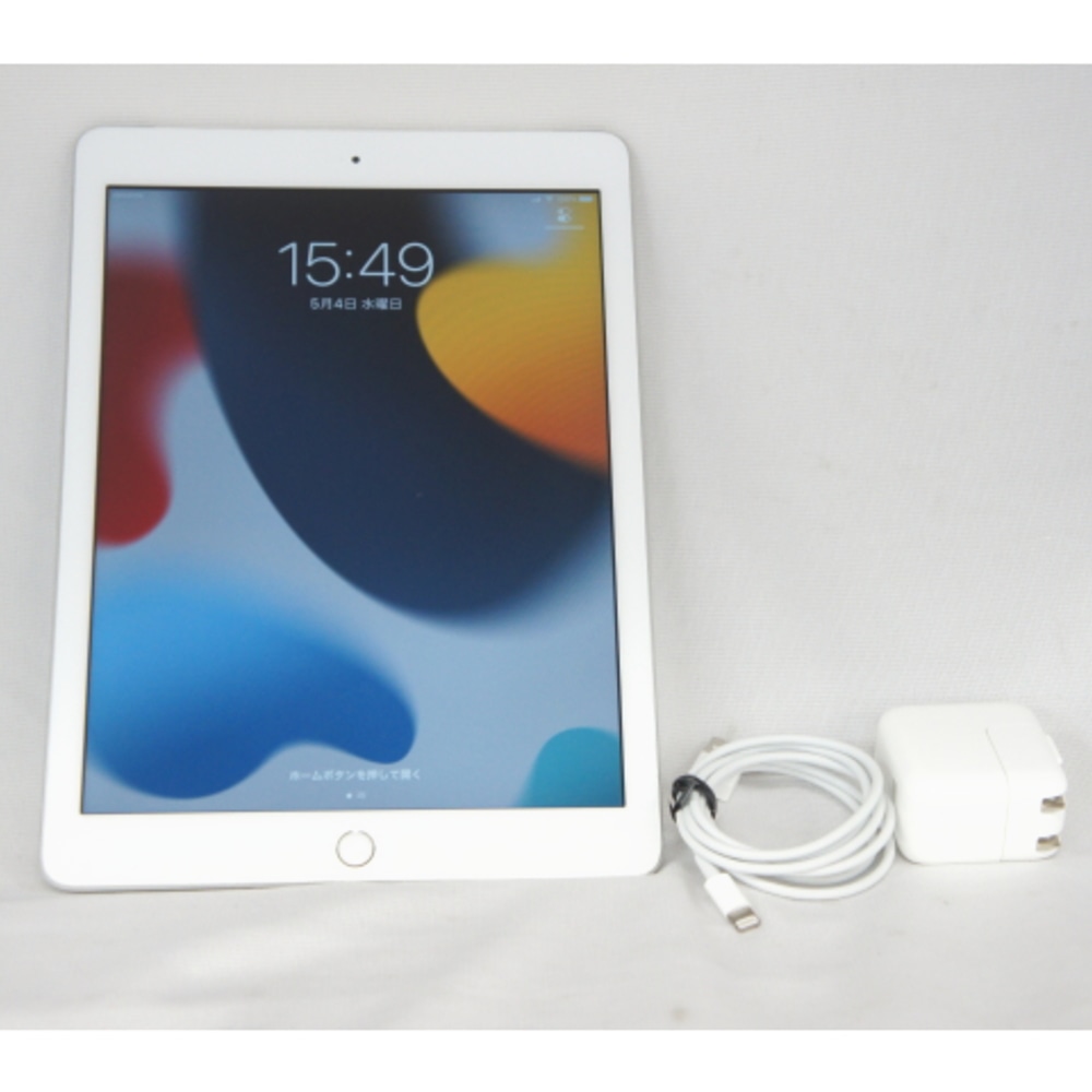 [中古B]iPad 9.7インチ Wi-Fi+Cellularモデル MR732J/A シルバー (au)(SIMロック解除済) [128GB]