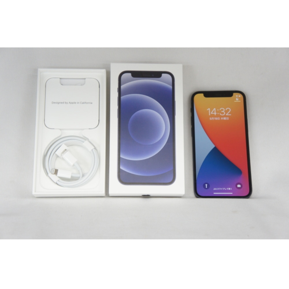 [中古A]iPhone12 mini MGA03J/A ブラック ※ネットワーク利用制限△ (Softbank)(SIMロック解除済) [64GB]