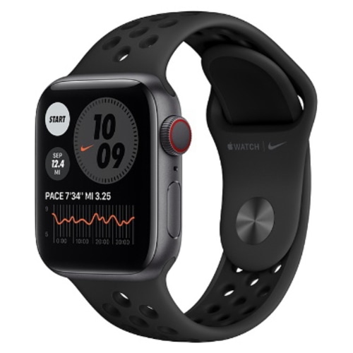 Apple Watch Nike Series 6 GPS+Cellularモデル 40mm M07E3J/A アンスラサイト/ブラックNikeスポーツバンド