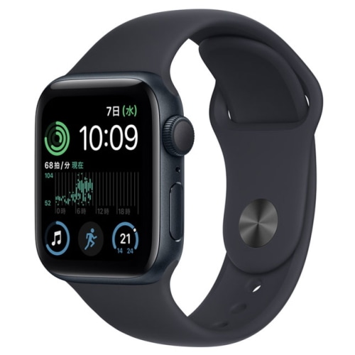 新古品]Apple Watch SE 第2世代 GPSモデル 40mm MNJT3J/A ミッドナイト 