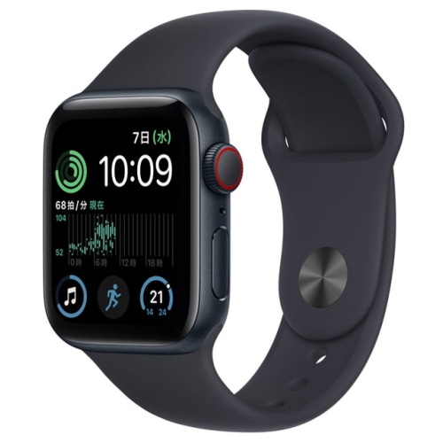 Apple Watch SE 第2世代 GPS+Cellularモデル 40mm MNPL3J/A ミッドナイトスポーツバンド